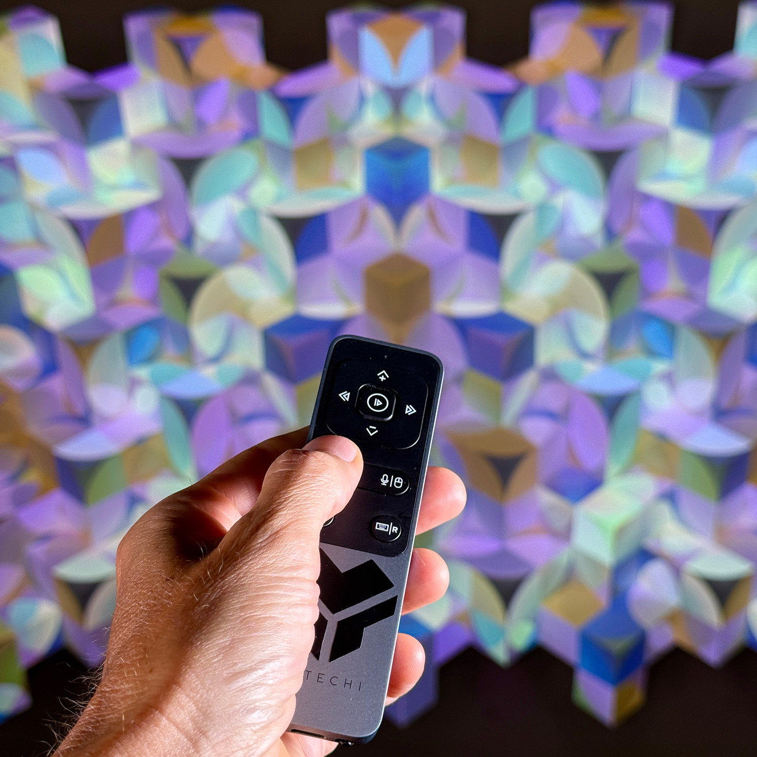 Control remoto para explorar las visuales