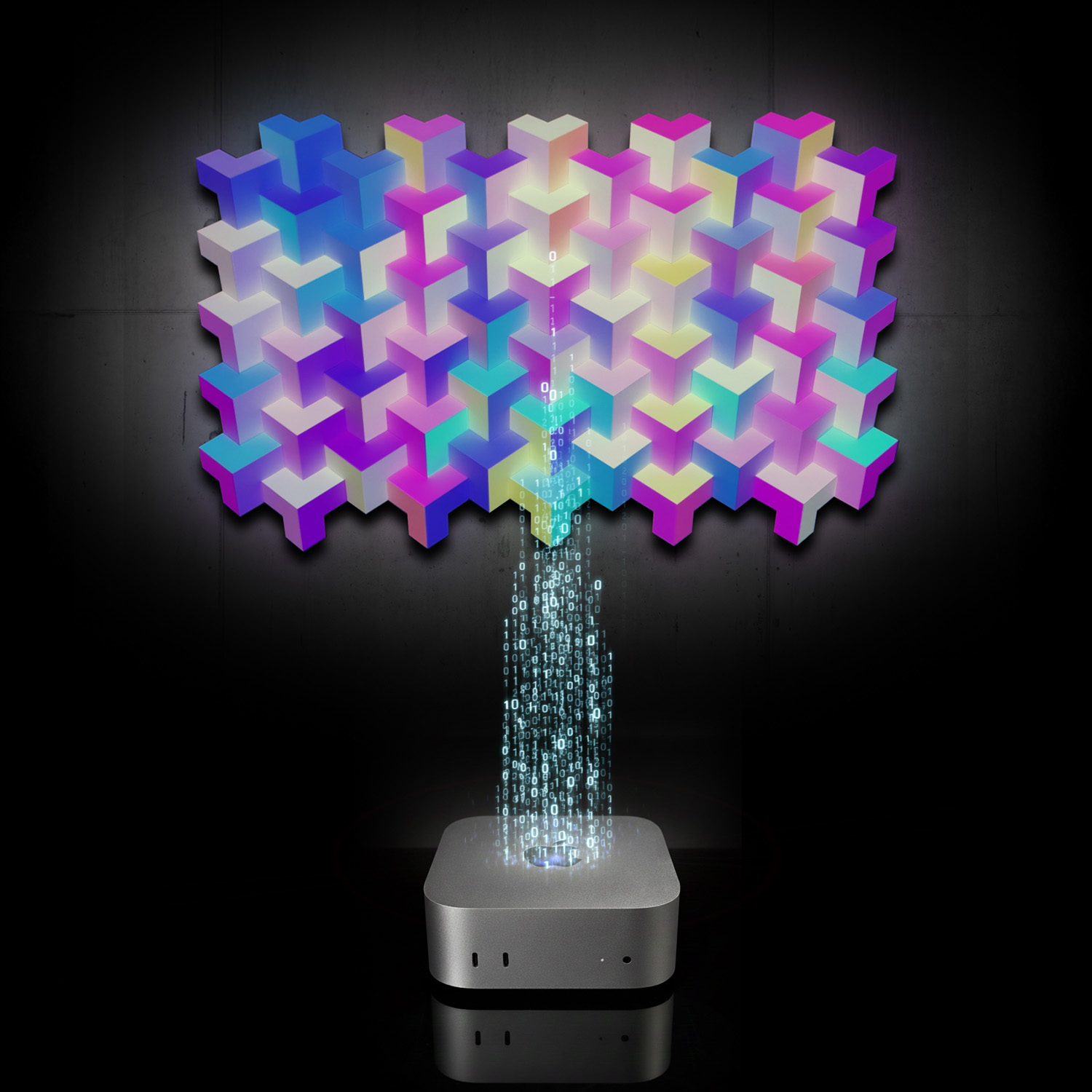 Hard & Soft — mini PC generando las visuales
